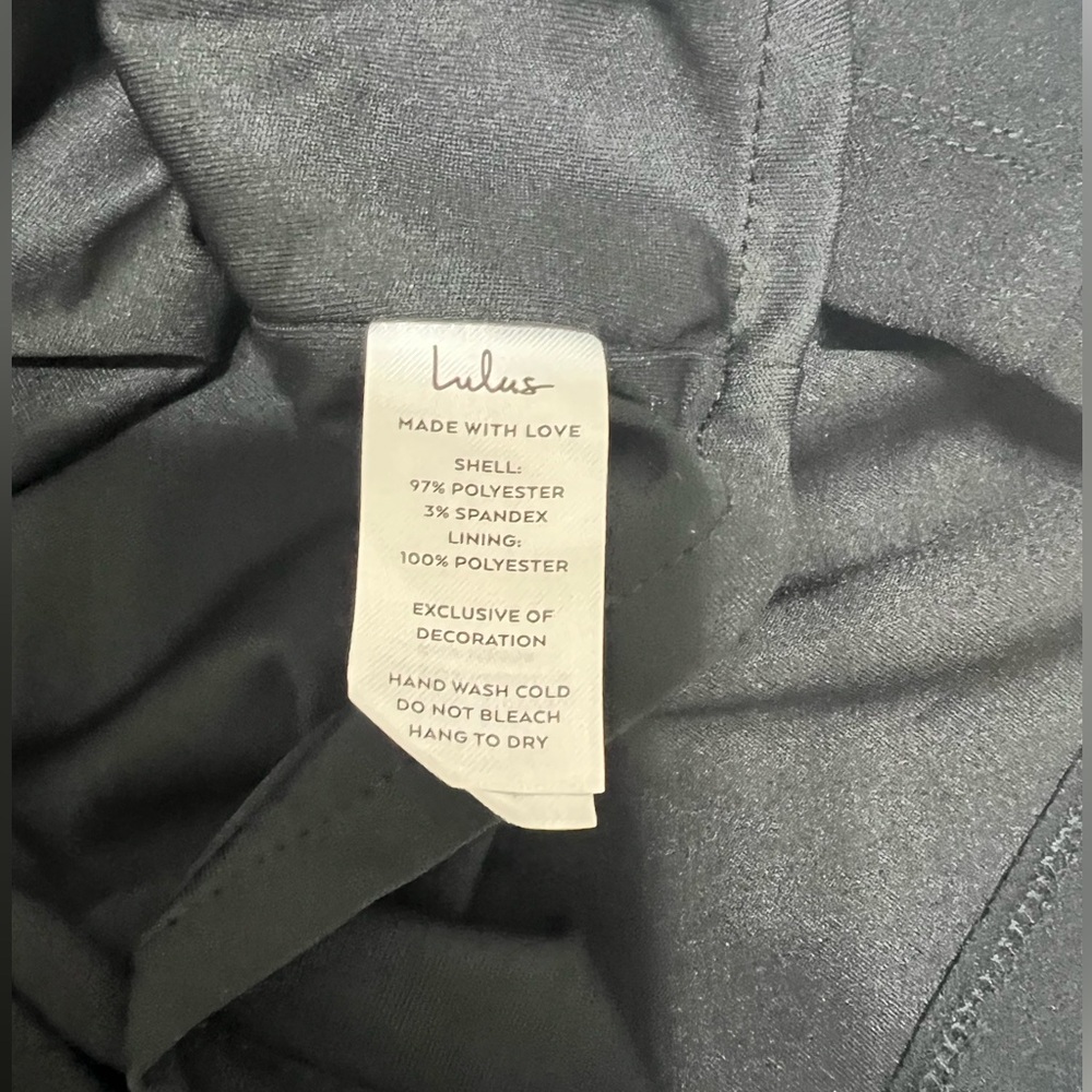 Lulus Black Feel the Beat Mini Rhinestone Dress Size Extra Small Color - Picture 8 of 10